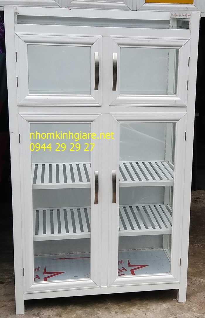 Tủ chén nhôm kính mẫu thiết kế kiểu dáng cao cấp ĐẸP giá rẻ