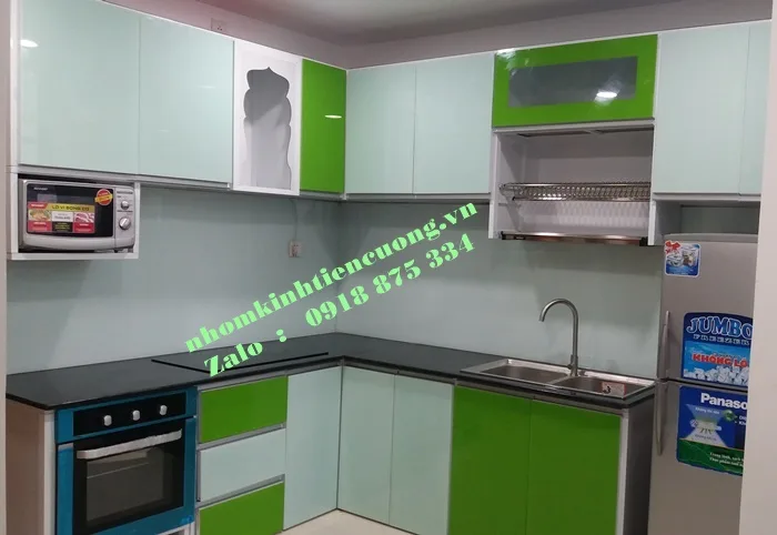 Tủ Bếp Nhôm Cao Cấp Sản Phẩm Hiện Đại Bền Bảo Hành 24 Tháng