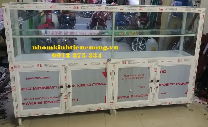 tủ bán hàng nhôm kính