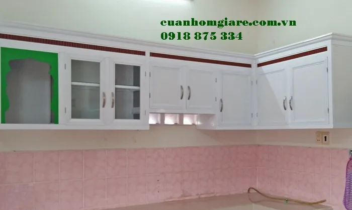 Tủ bếp nhôm kính giá rẻ tphcm