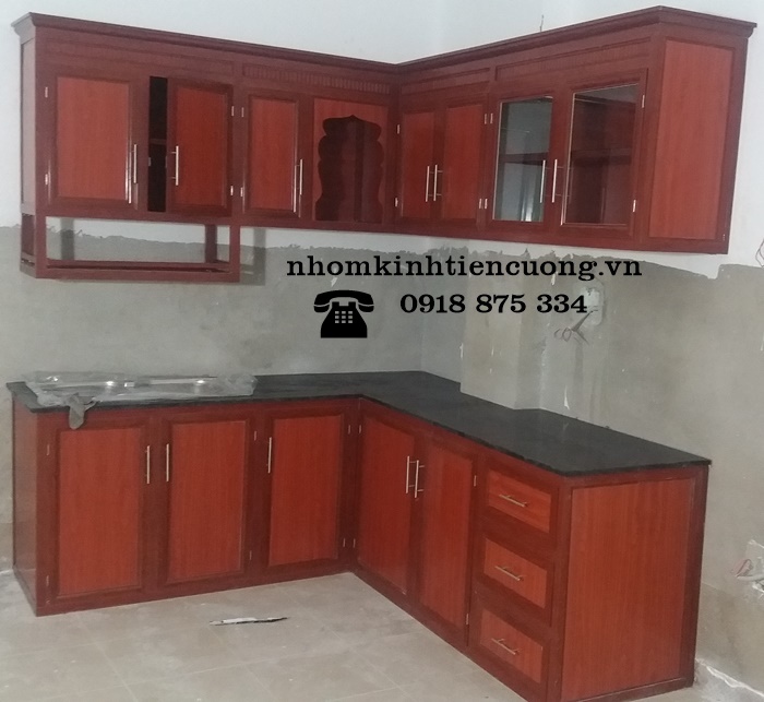 Tủ Bếp Nhôm Kính HCM
