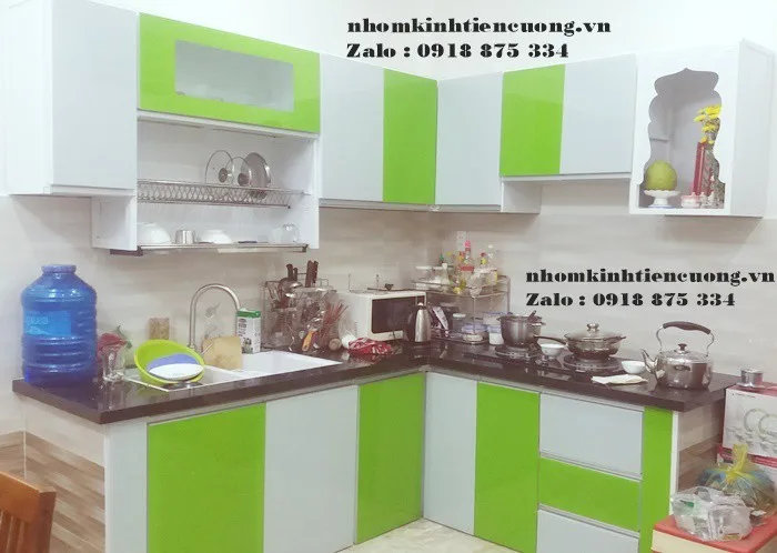 tủ bếp nhôm kính hcm