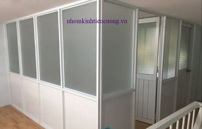vách ngăn nhôm kính cho phòng ngủ