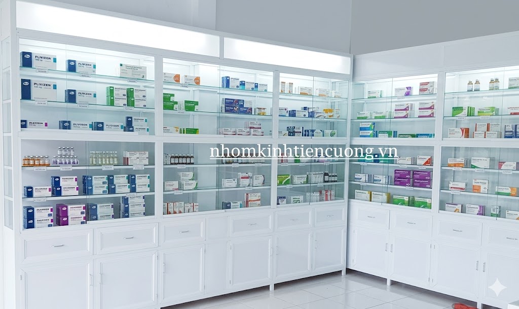 Tủ nhôm kính bán hàng (7 sản phẩm)