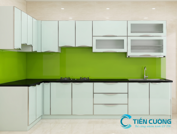 Tủ Bếp Nhôm Kính HCM